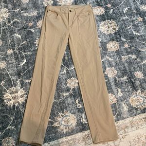 Eddie Bauer tan slim jean size 6